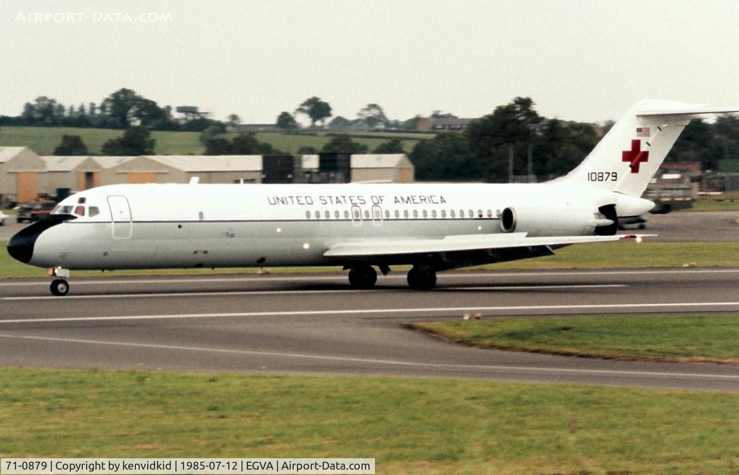 71-0879, 1971 McDonnell Douglas C-9A Nightingale C/N 47537, US Air Force arriving at IAT.
