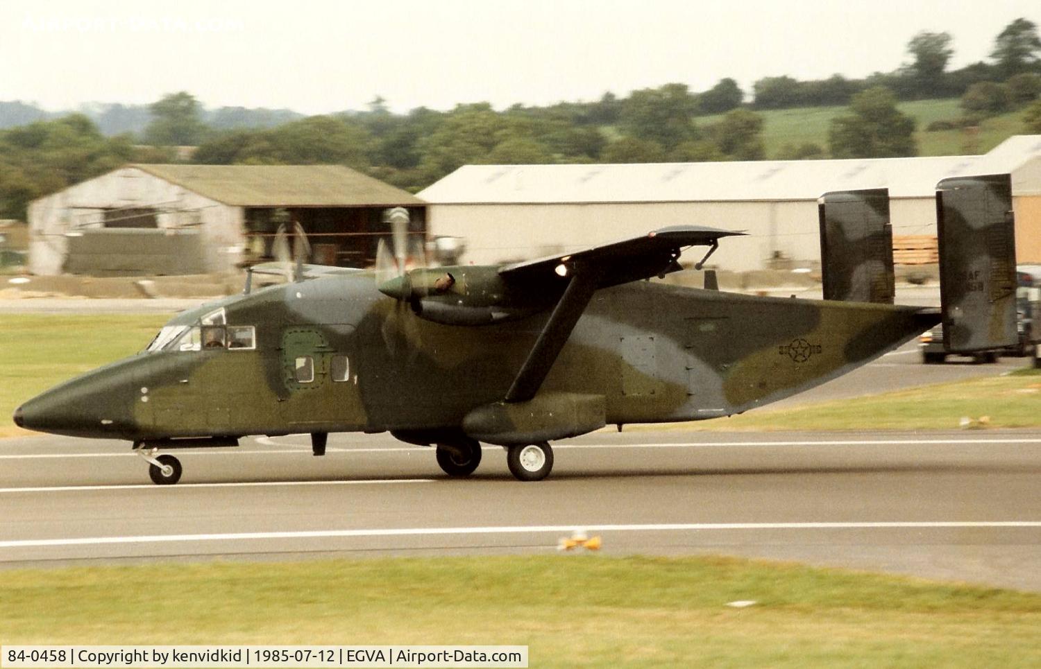 84-0458, Short C-23A Sherpa C/N SH3103, US Air Force arriving at IAT.