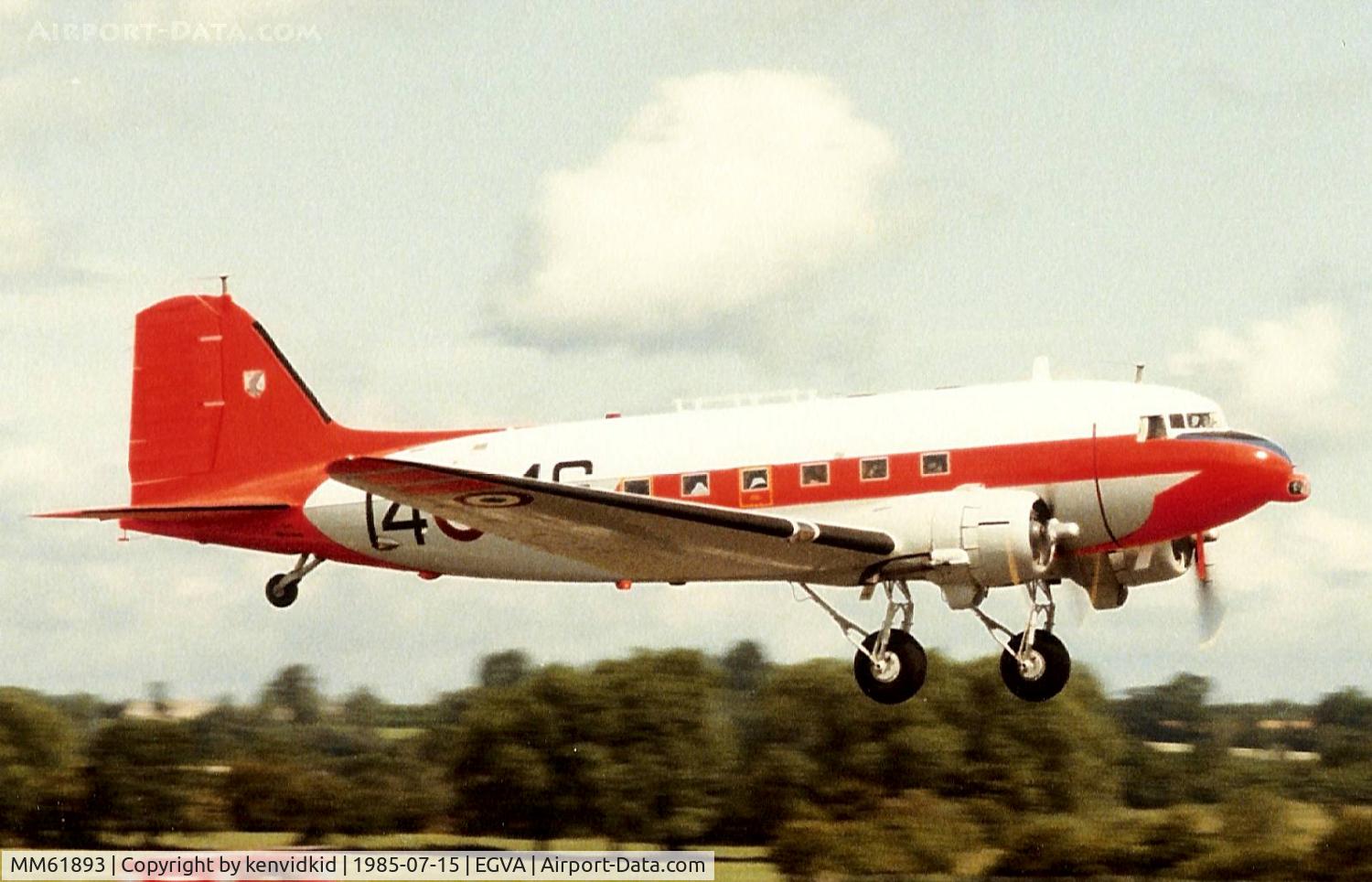 MM61893, 1942 Douglas C-47A Skytrain C/N 4236, Italian Air Force departing IAT.