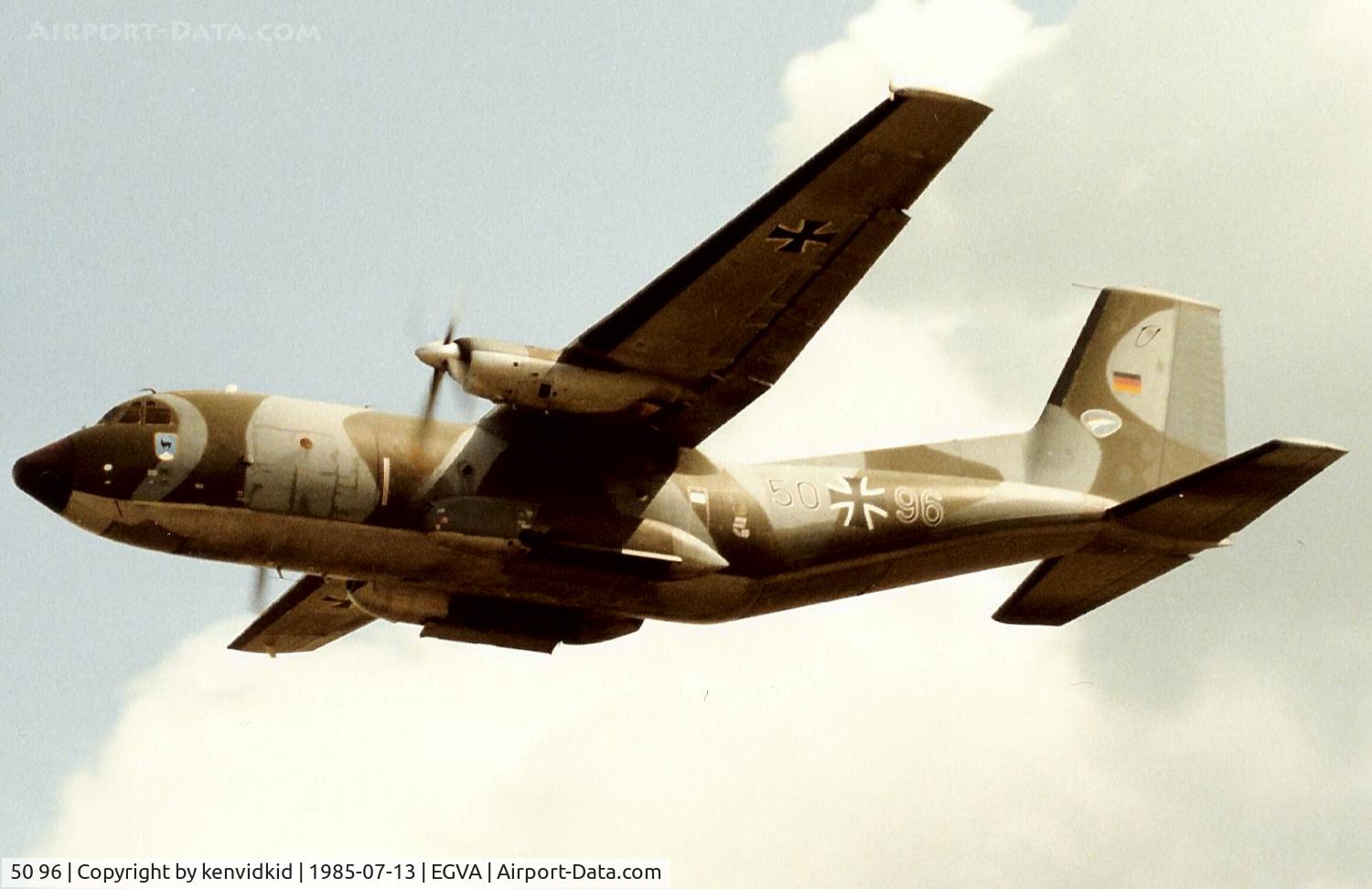 50 96, Transall C-160D C/N D133, German Air Force demonstrating at IAT.