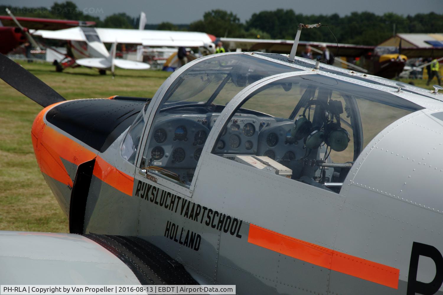 PH-RLA, 1959 Saab 91D Safir C/N 91-367, Saab 91D Safir of Stichting Levende Oude Luchtvaart at the old-timer fly-in 2016 at Schaffen-Diest, Belgium