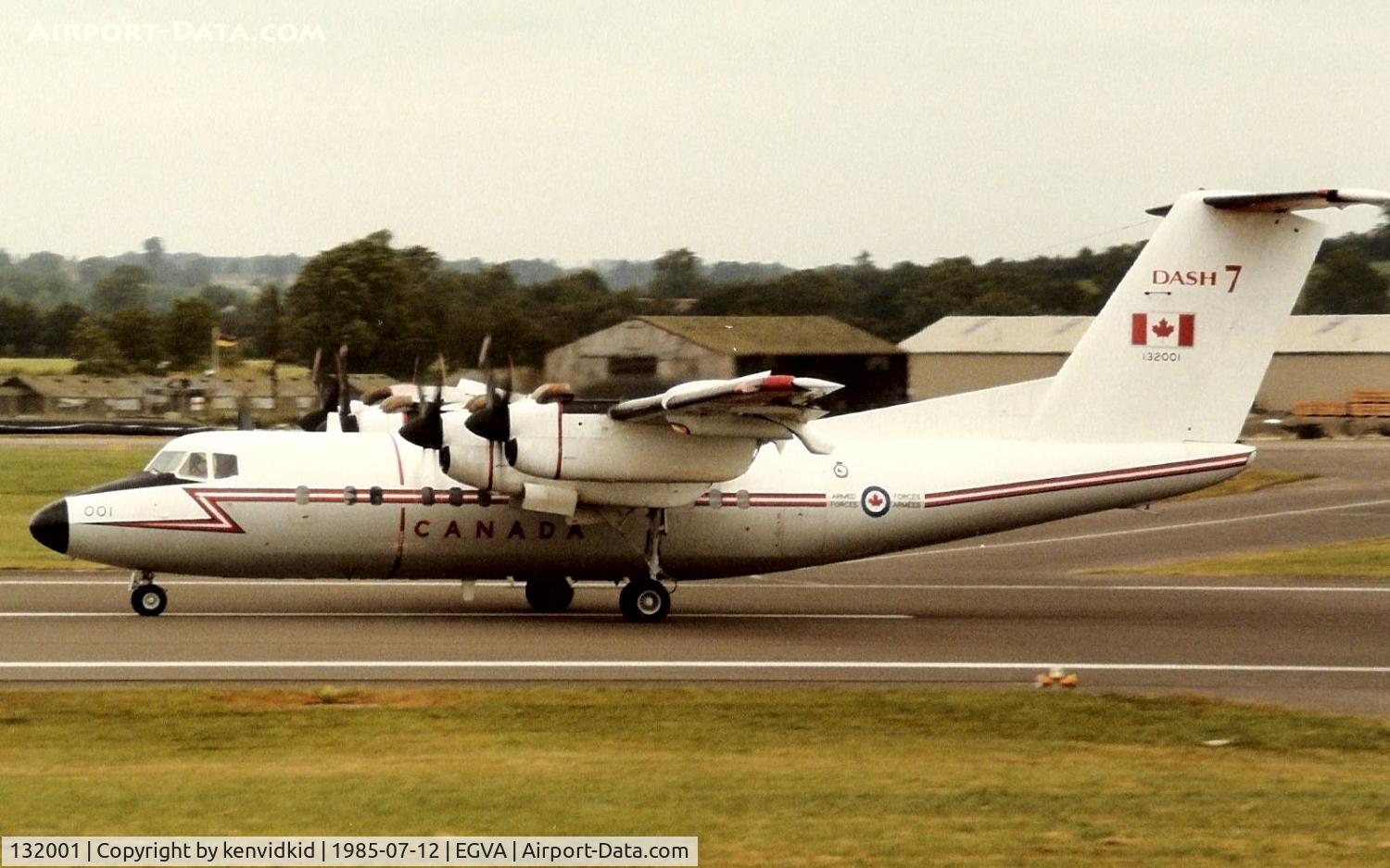 132001, 1979 De Havilland Canada CC-132 Dash 7 (DHC-7) C/N 8, Royal Canadian Air Force arriving at IAT.