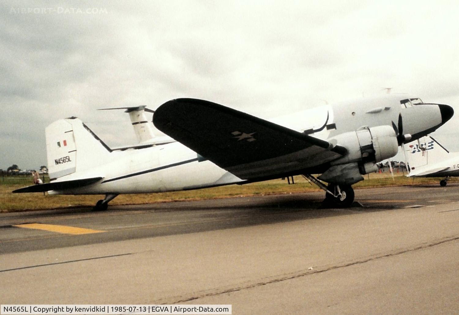 N4565L, 1939 Douglas DC-3-201A (C-47 Skytrain/Dakota) C/N 2108, Untitled DC-3 on static display at IAT.