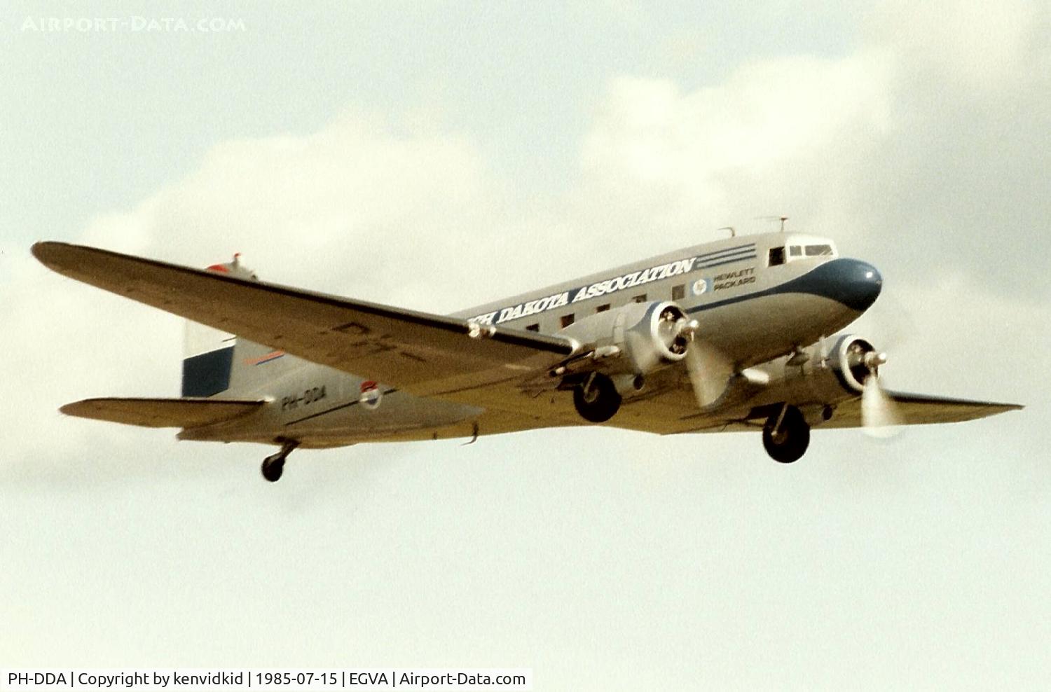 PH-DDA, 1943 Douglas C-47A-70-DL Skytrain C/N 19109, Dutch Dakota Association departing IAT.