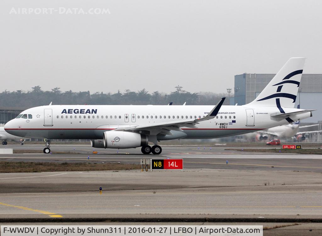 F-WWDV, 2016 Airbus A320-232 C/N 6961, C/n 6961 - To be SX-DNC