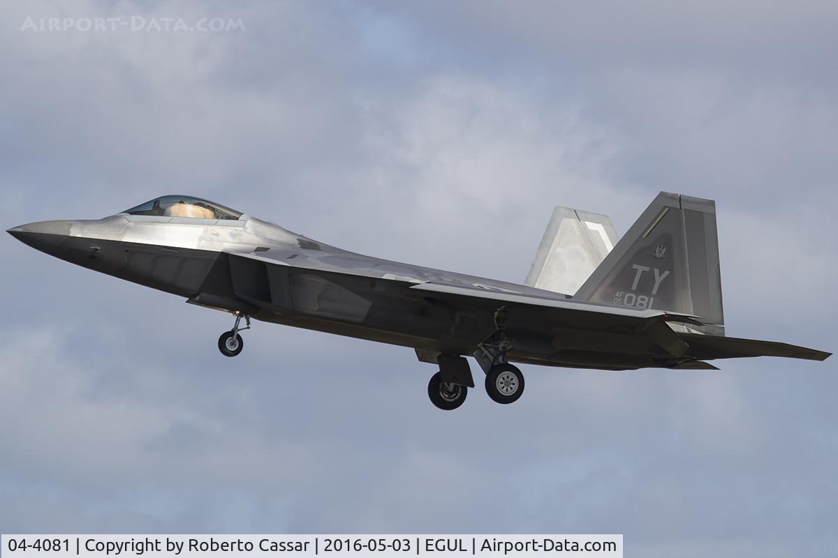 04-4081, Lockheed Martin F-22A Raptor C/N 645-4081, Lakenheath 2016