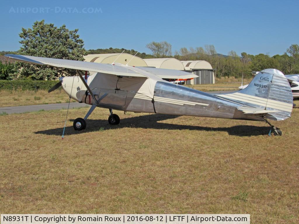 N8931T, 1950 Cessna 170A C/N 19431, Parked