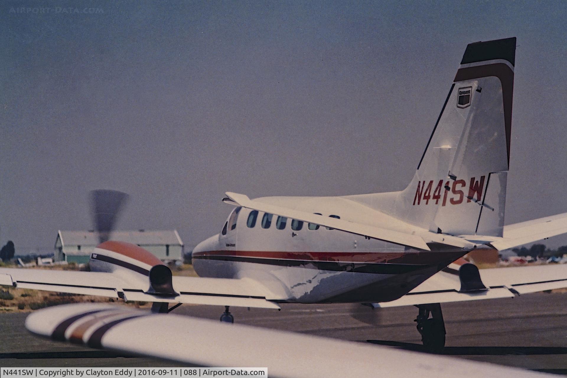 N441SW, Cessna 441 Conquest C/N Not found N441SW, N441SW at the old Rio Vista Airport in California.