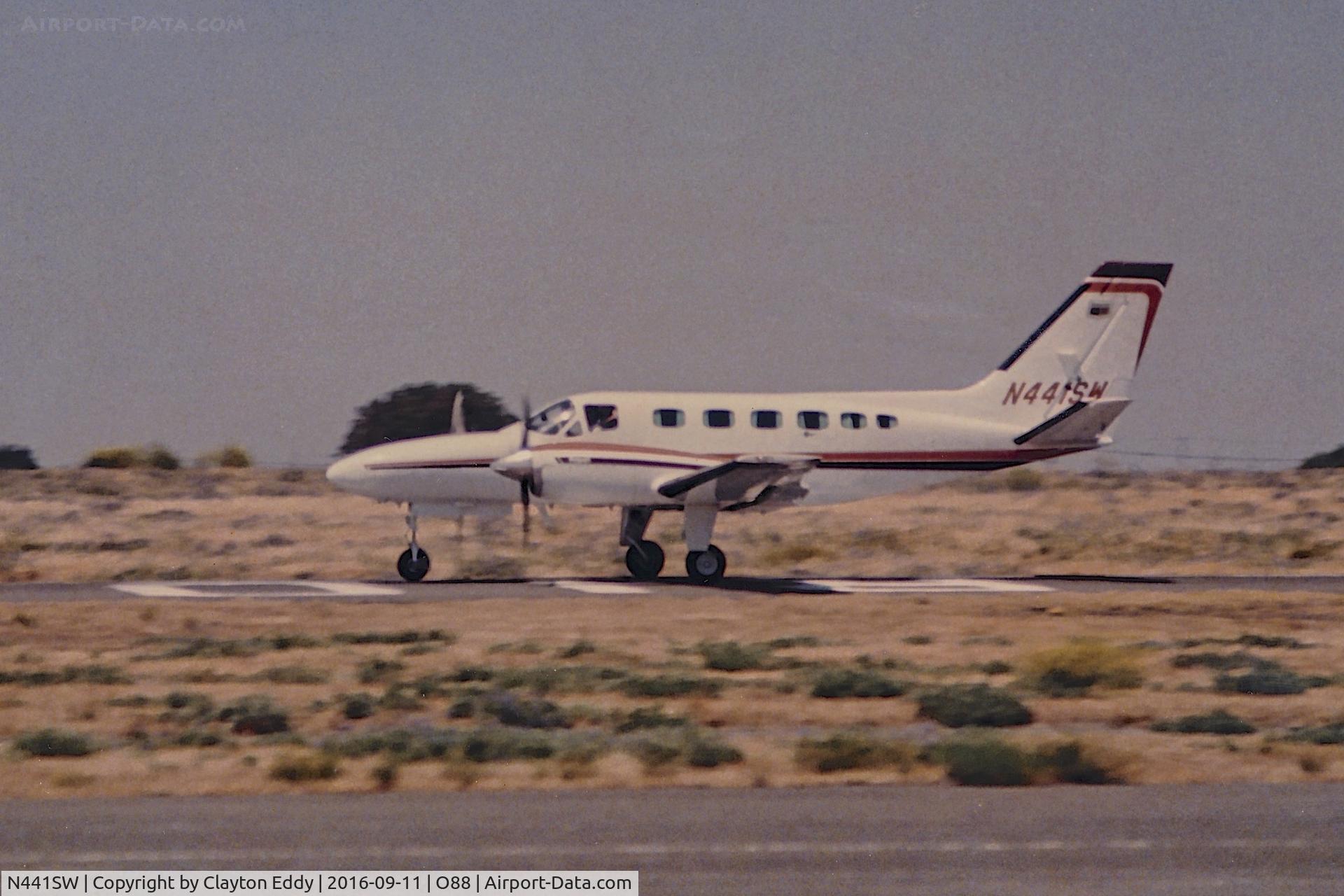N441SW, Cessna 441 Conquest C/N Not found N441SW, N441SW departing the old Rio Vista Airport in California.