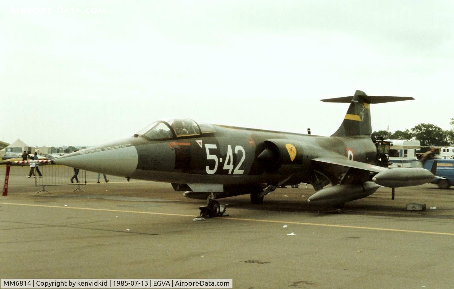 MM6814, Lockheed (Aeritalia) F-104S C/N 783-1114, Italian Air Force on static display at IAT.