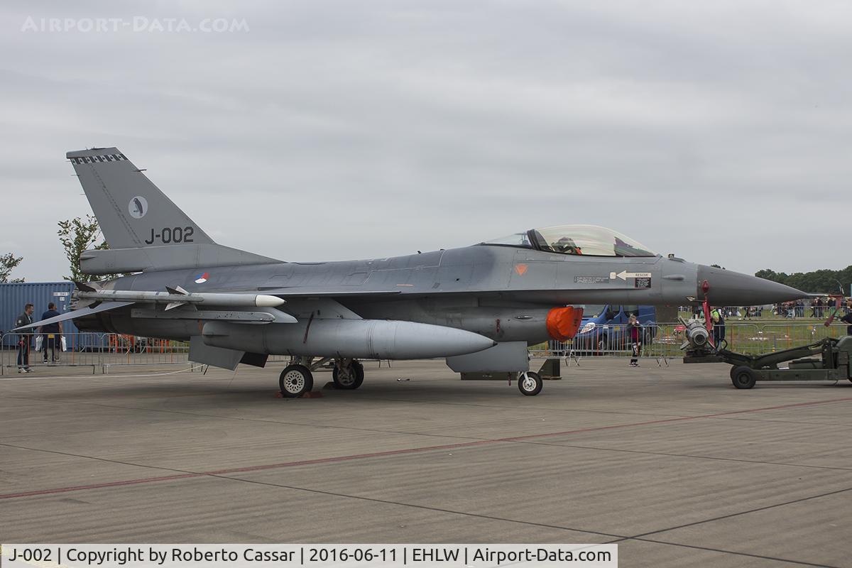 J-002, Fokker F-16A Fighting Falcon C/N 6D-158, Luchtmahdagen 2016
