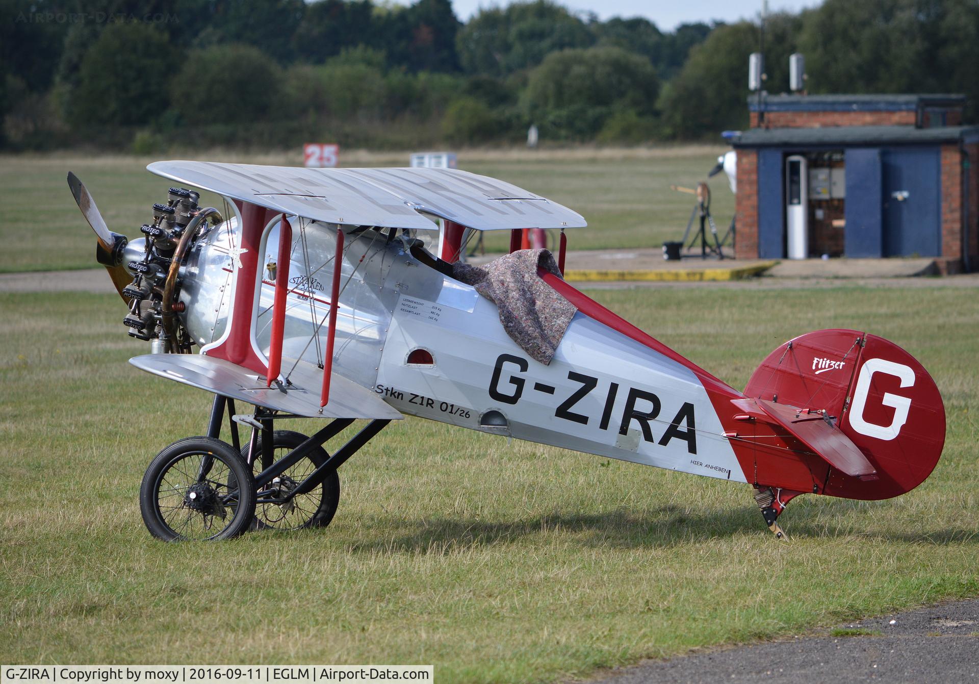 G-ZIRA, 2008 Flitzer Z-1RA Stummelflitzer C/N PFA 342-14596, Flitzer Z-1RA Stummelflitzer at White Waltham.