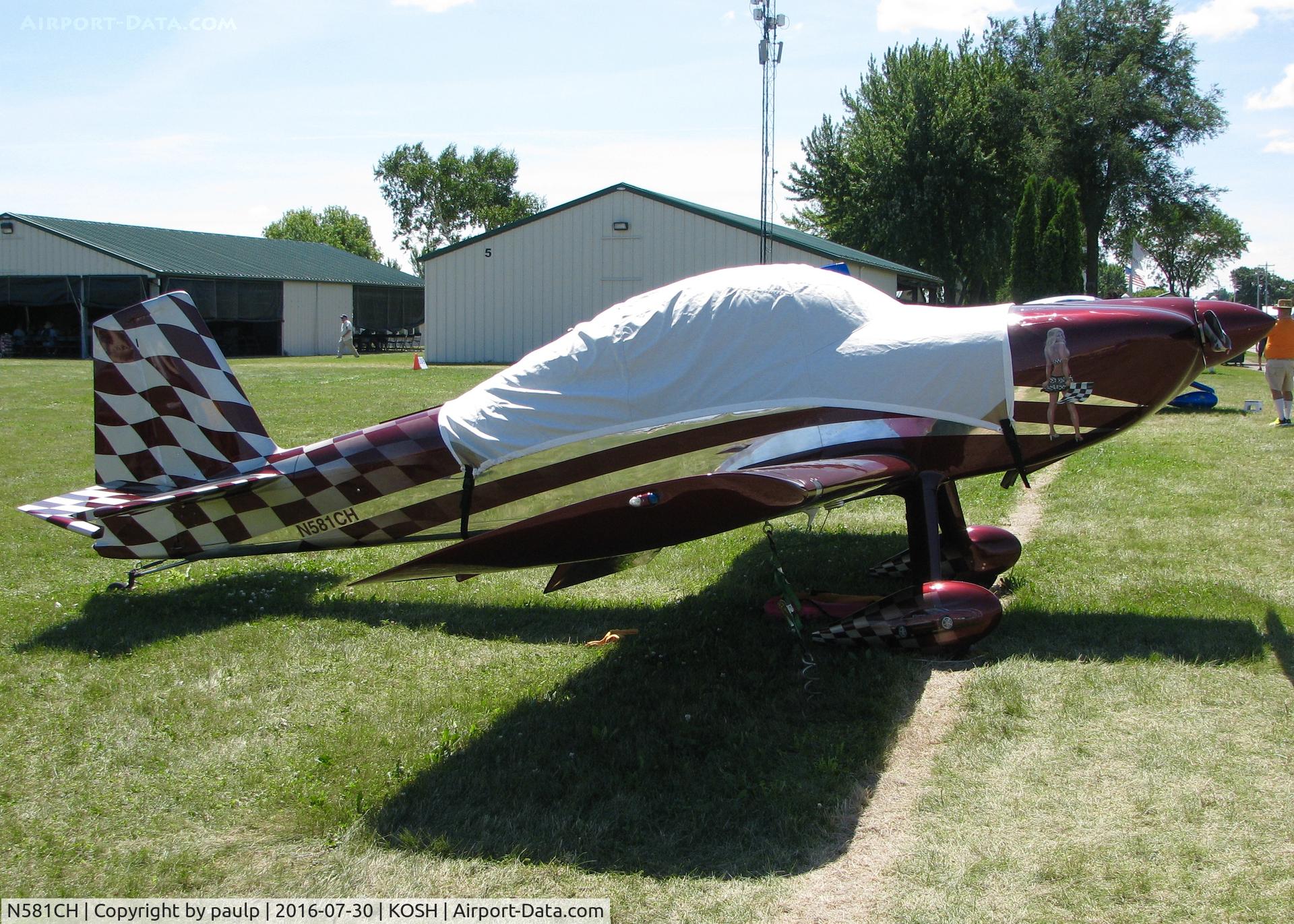 N581CH, Vans RV-8 C/N 80581, At AirVenture 2016.