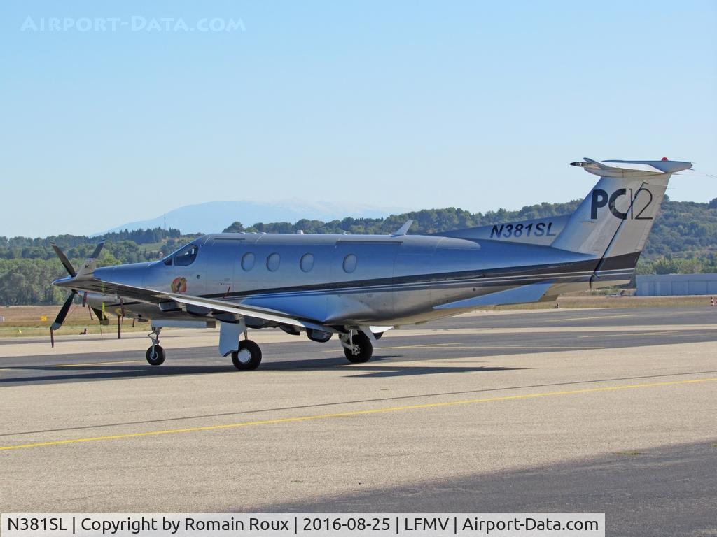 N381SL, 2001 Pilatus PC-12/45 C/N 381, Parked