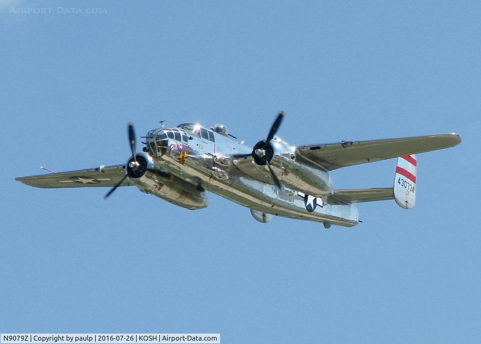 N9079Z, 1944 North American TB-25N Mitchell C/N 108-34009, At AirVenture 2016.