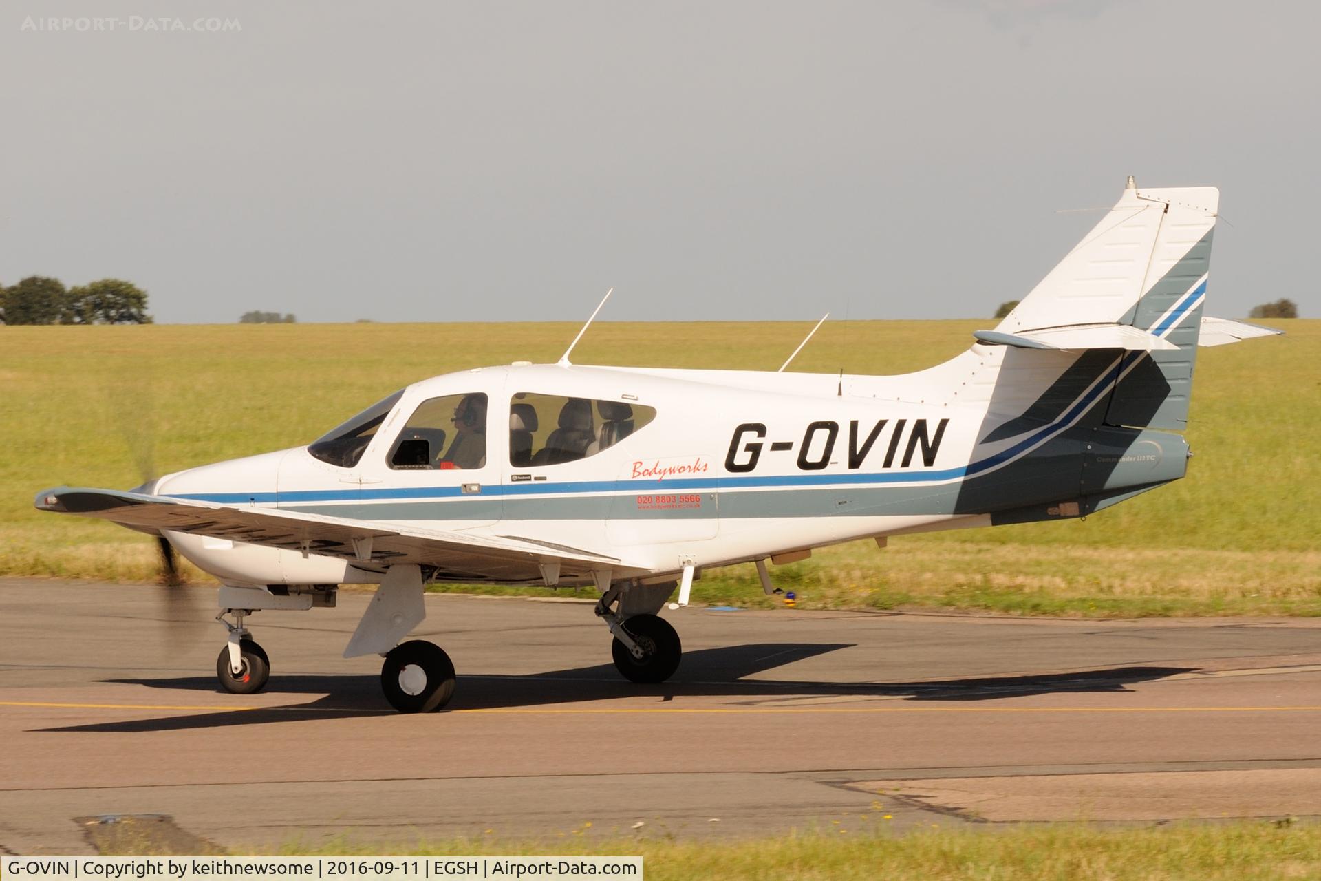 G-OVIN, 1976 Rockwell International 112TC Commander Commander C/N 13090, Nice Visitor.