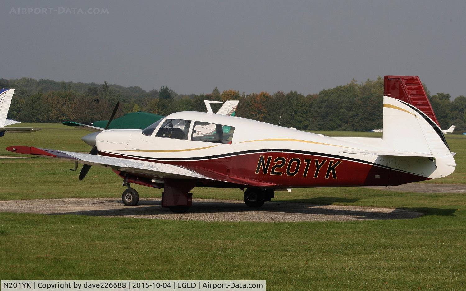 N201YK, 1978 Mooney M20J 201 C/N 24-0518, N201YK Mooney M20J C-No 240518 at a sunny Denham Aerodrome EGLD