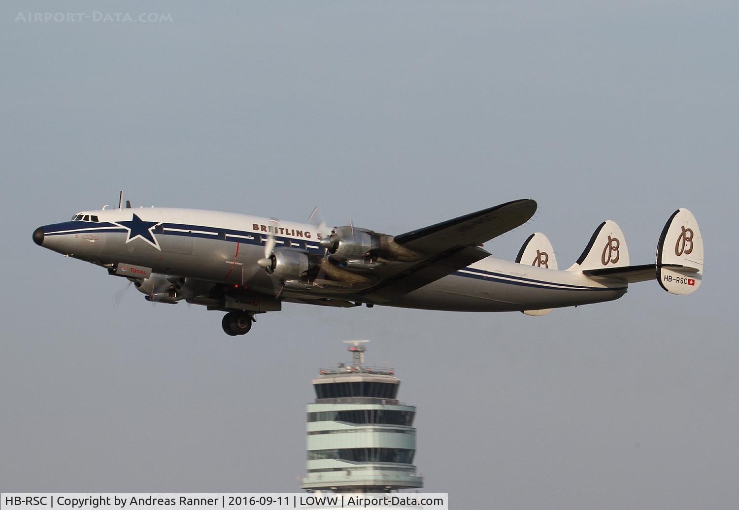 HB-RSC, 1955 Lockheed C-121C Super Constellation (L-1049F) C/N 1049F-4175, SCFA Lockheed C-121C Super Constellation