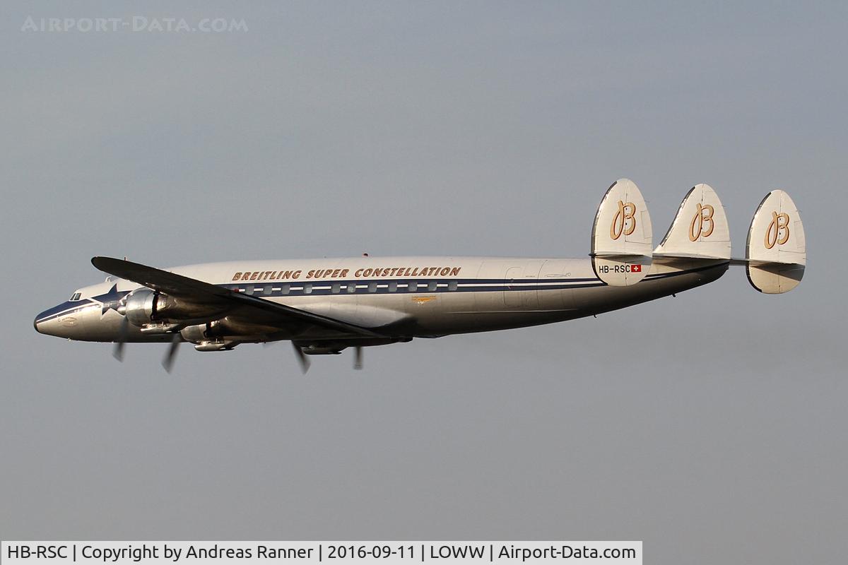 HB-RSC, 1955 Lockheed C-121C Super Constellation (L-1049F) C/N 1049F-4175, SCFA Lockheed C-121C Super Constellation