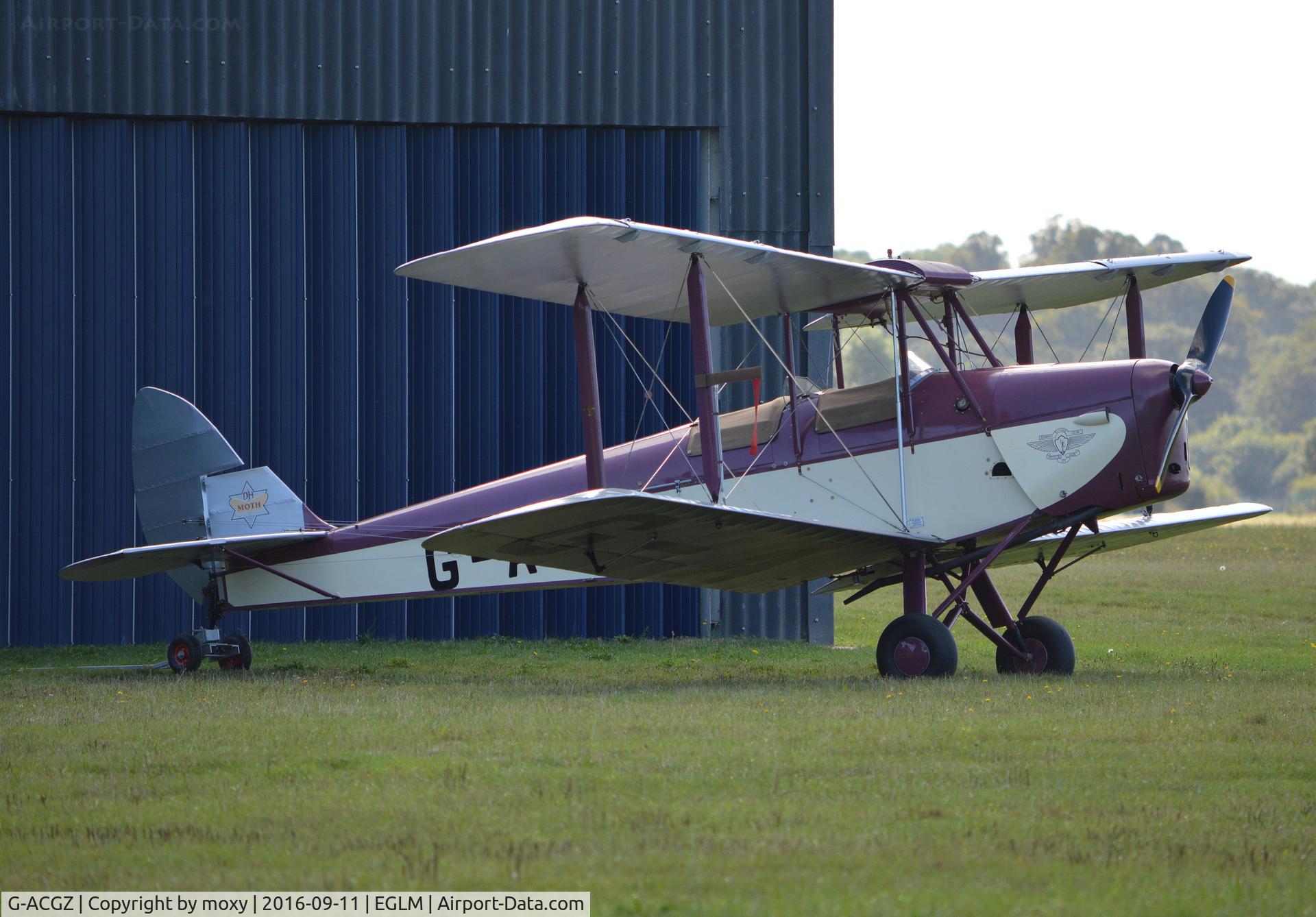 G-ACGZ, 1933 De Havilland DH-60G III Moth Major C/N 5030, De Havilland DH-60G Moth Major at White Waltham.