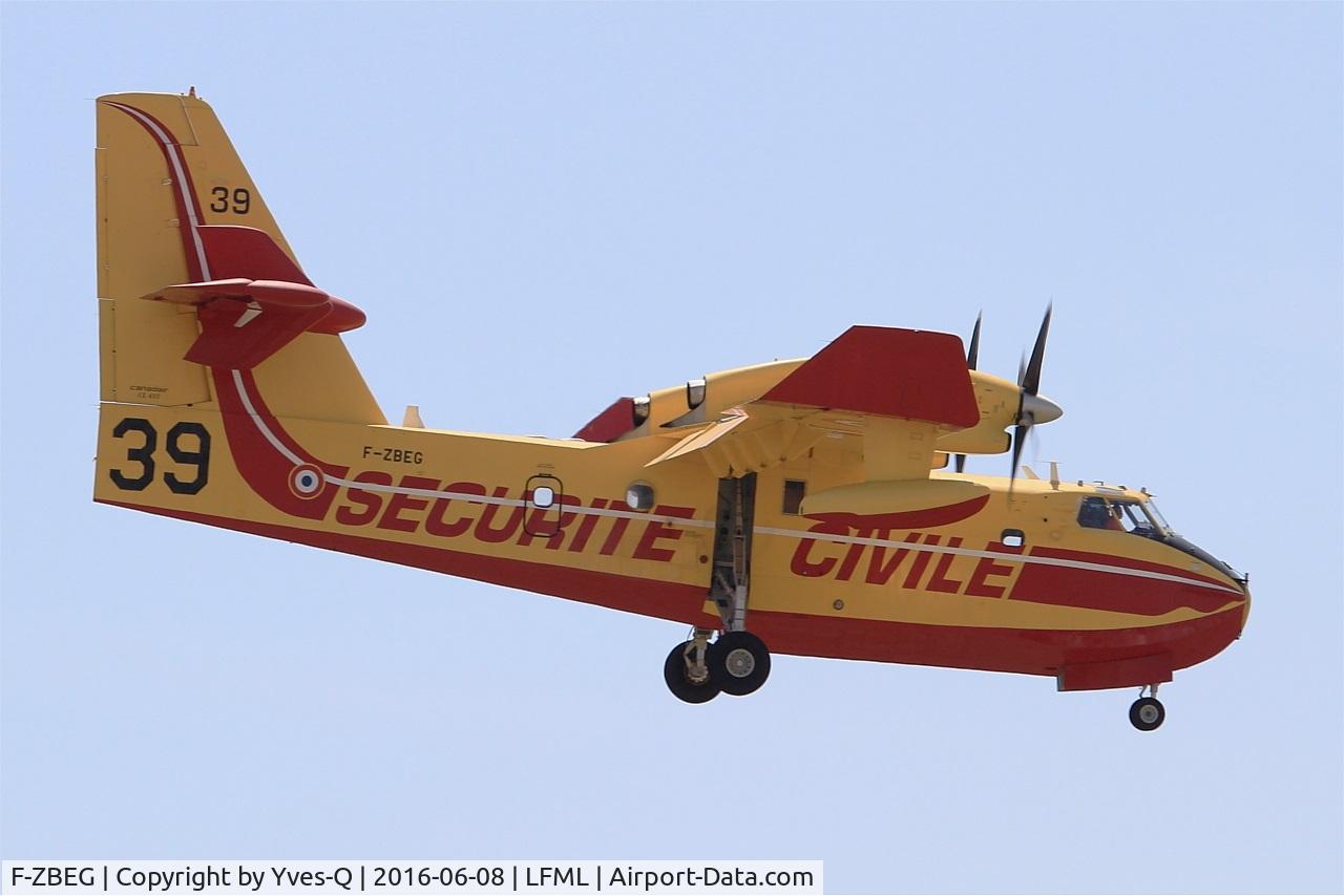 F-ZBEG, Canadair CL-215-6B11 CL-415 C/N 2015, Canadair CL-415, Short approach Rwy 31R, Marseille-Provence Airport (LFML-MRS)