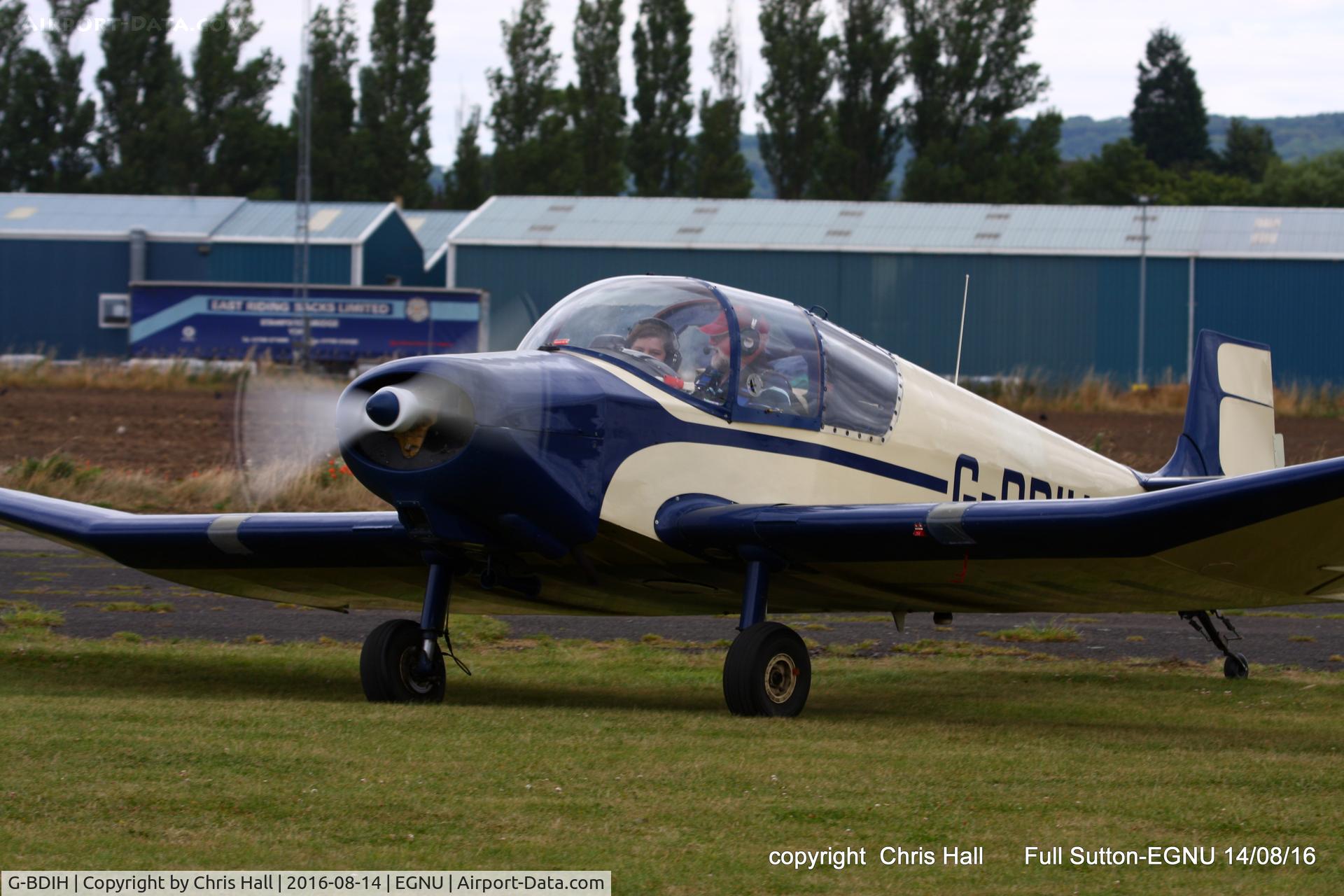 G-BDIH, 1958 SAN Jodel D-117 Grand Tourisme C/N 812, at the LAA Vale of York Strut fly-in, Full Sutton