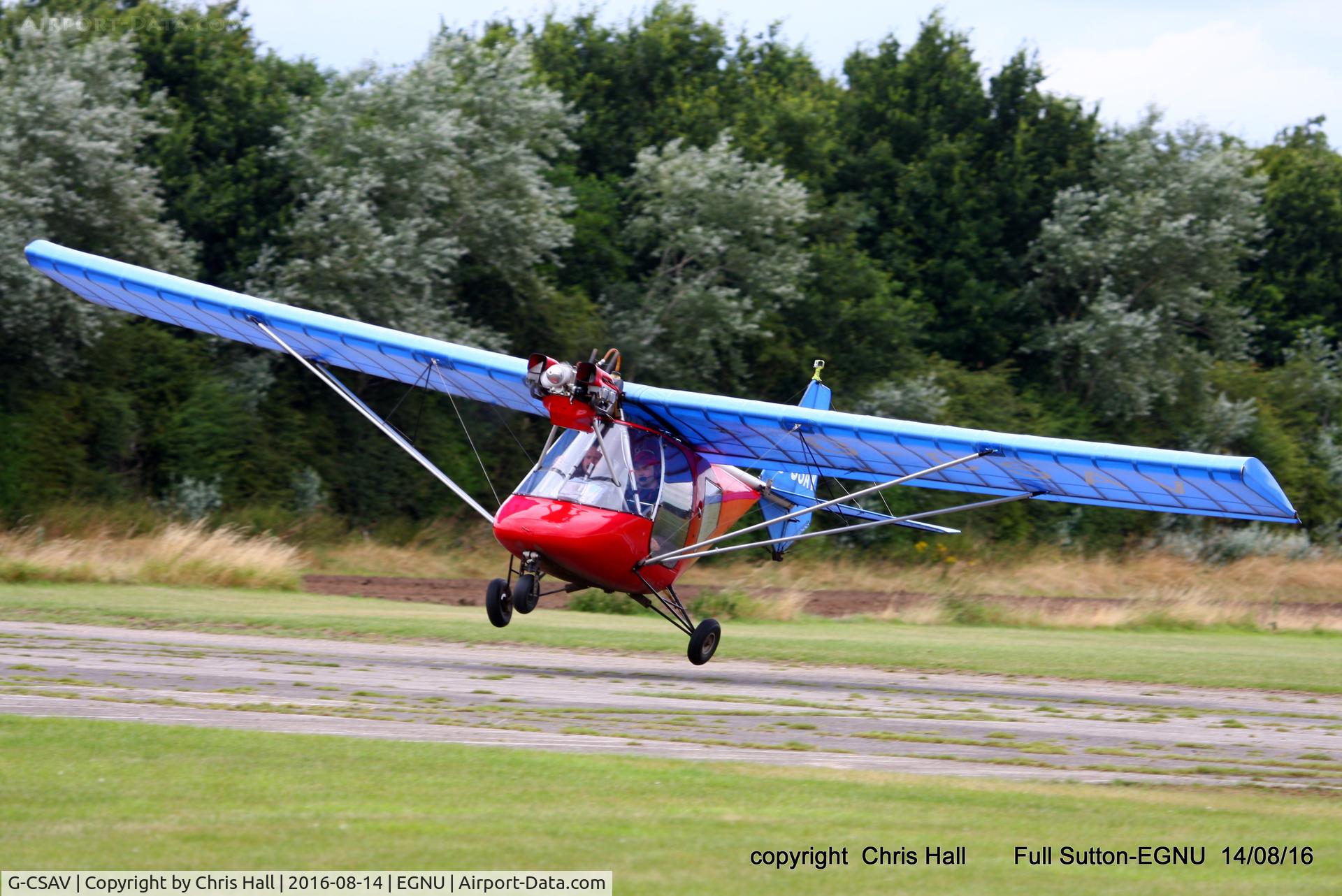 G-CSAV, 2002 Thruster T600N 450 C/N 0032-T600N-064, at the LAA Vale of York Strut fly-in, Full Sutton