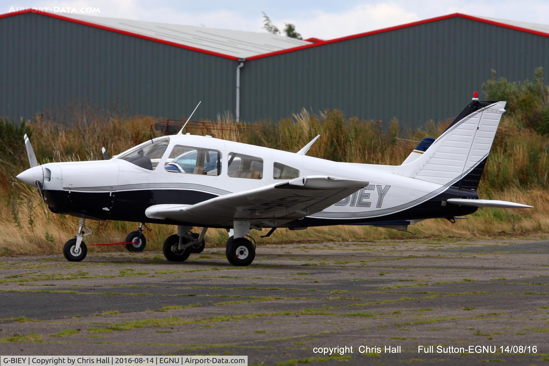 G-BIEY, 1976 Piper PA-28-151 Cherokee Warrior C/N 28-7715213, at the LAA Vale of York Strut fly-in, Full Sutton