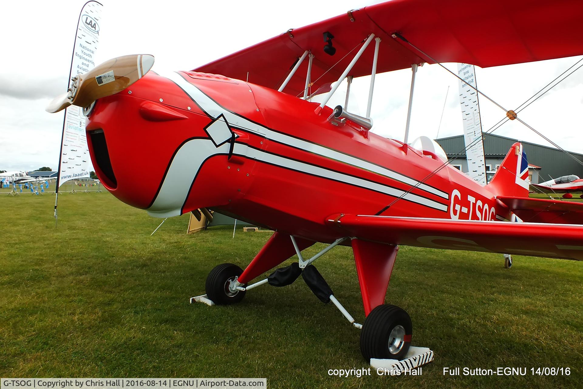 G-TSOG, 2014 TLAC Sherwood Ranger ST C/N LAA 237A-15239, at the LAA Vale of York Strut fly-in, Full Sutton