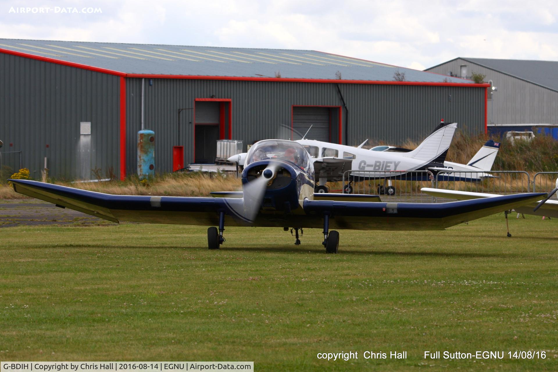 G-BDIH, 1958 SAN Jodel D-117 Grand Tourisme C/N 812, at the LAA Vale of York Strut fly-in, Full Sutton