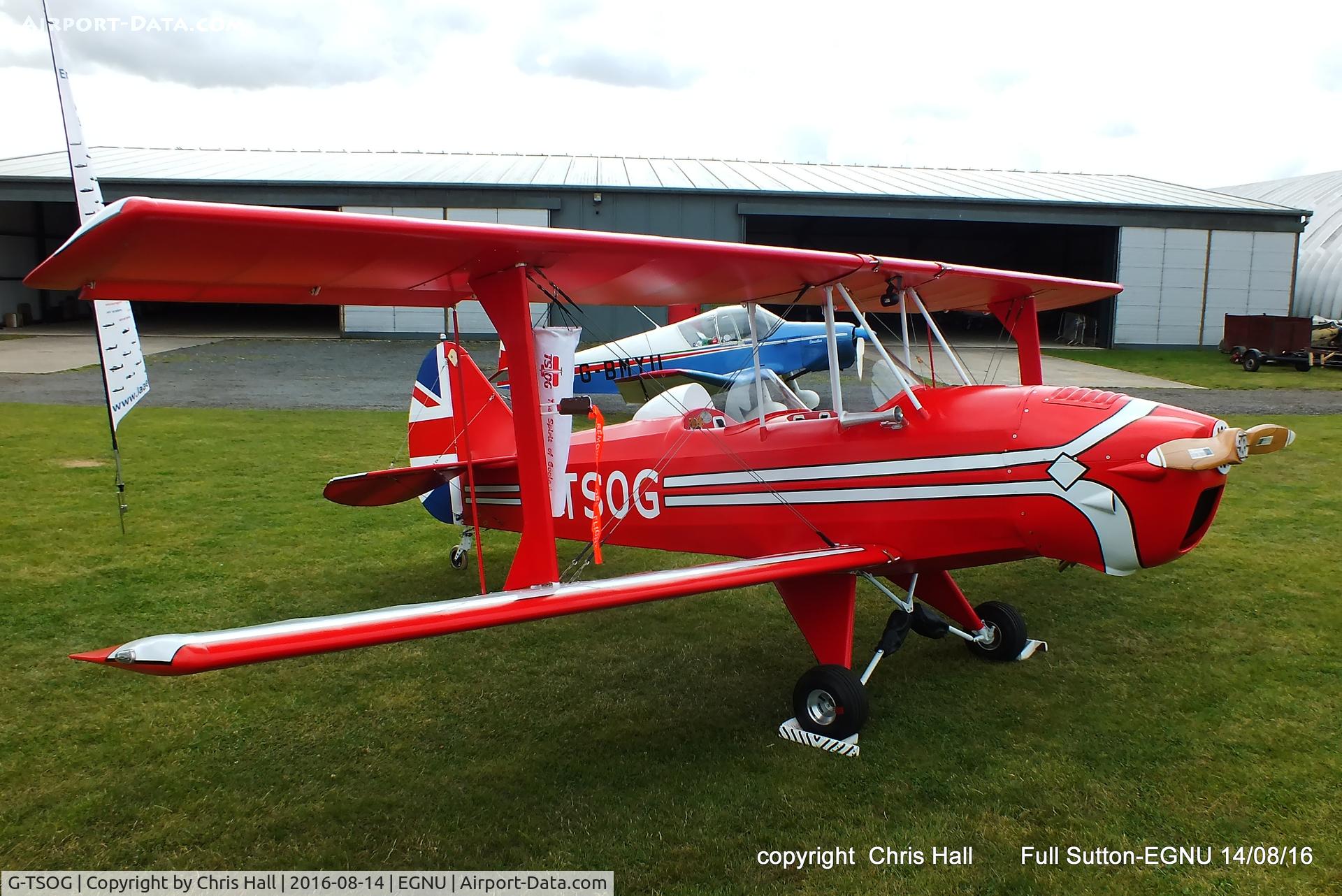 G-TSOG, 2014 TLAC Sherwood Ranger ST C/N LAA 237A-15239, at the LAA Vale of York Strut fly-in, Full Sutton