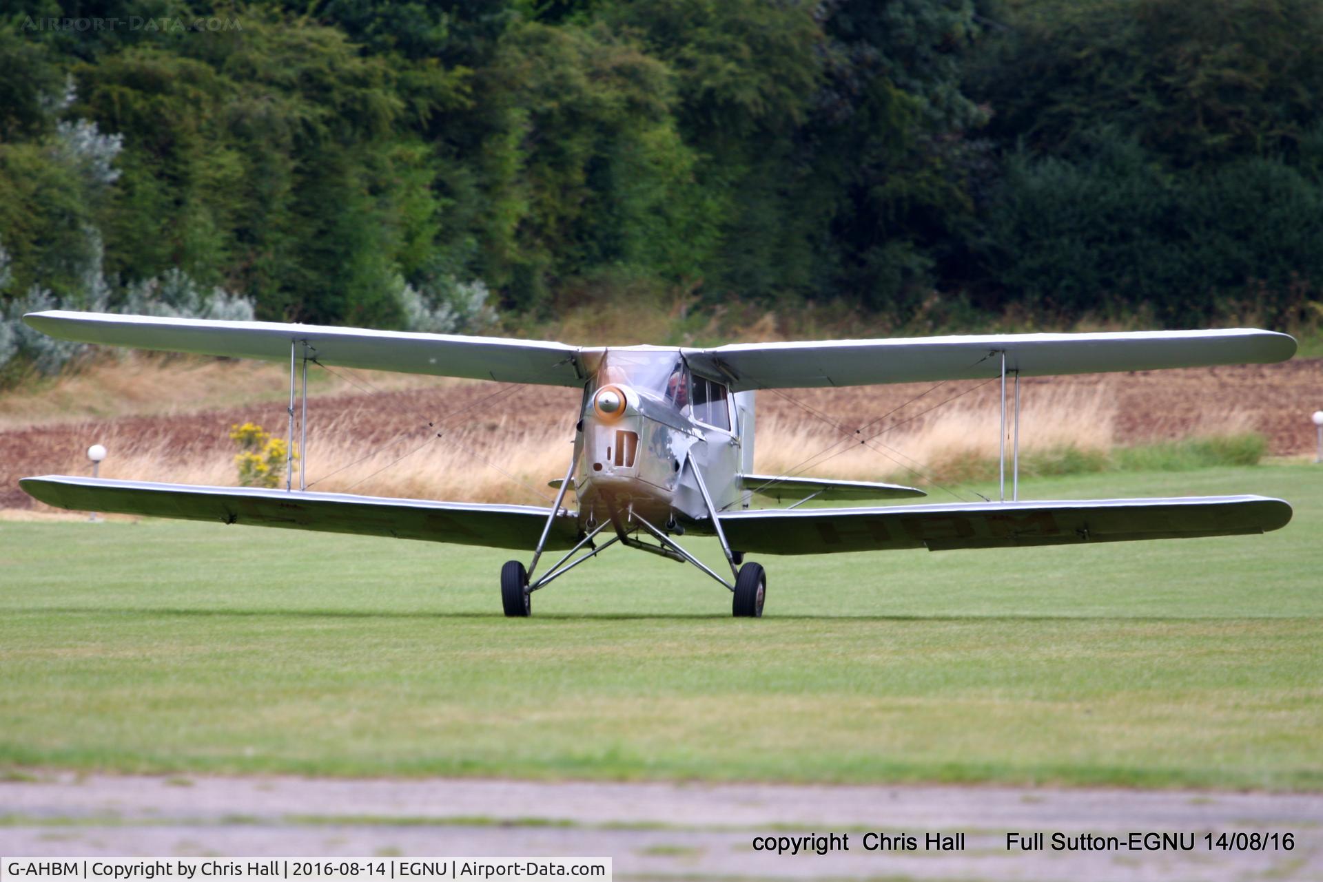 G-AHBM, 1935 De Havilland DH.87B Hornet Moth C/N 8126, at the LAA Vale of York Strut fly-in, Full Sutton