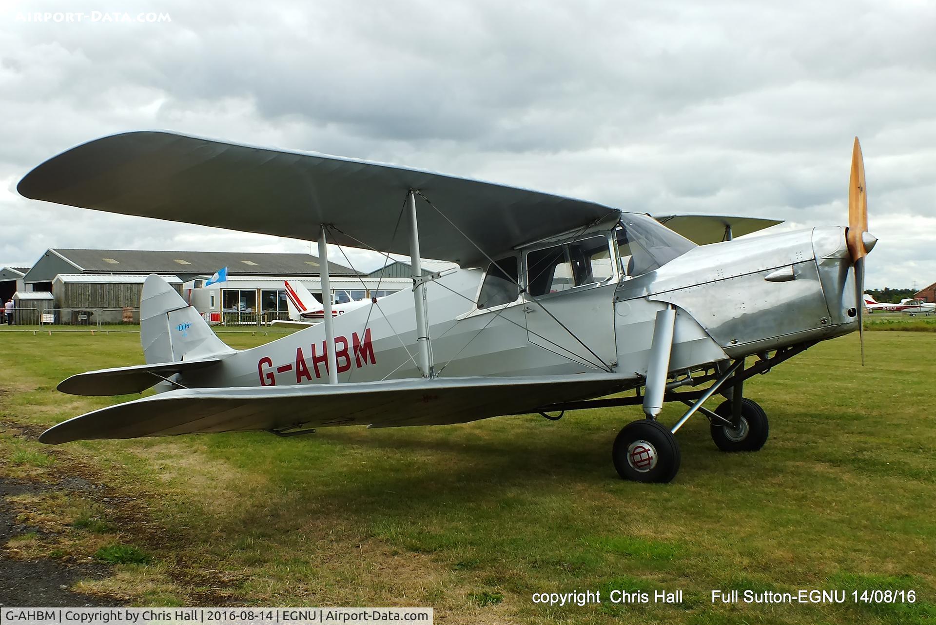 G-AHBM, 1935 De Havilland DH.87B Hornet Moth C/N 8126, at the LAA Vale of York Strut fly-in, Full Sutton