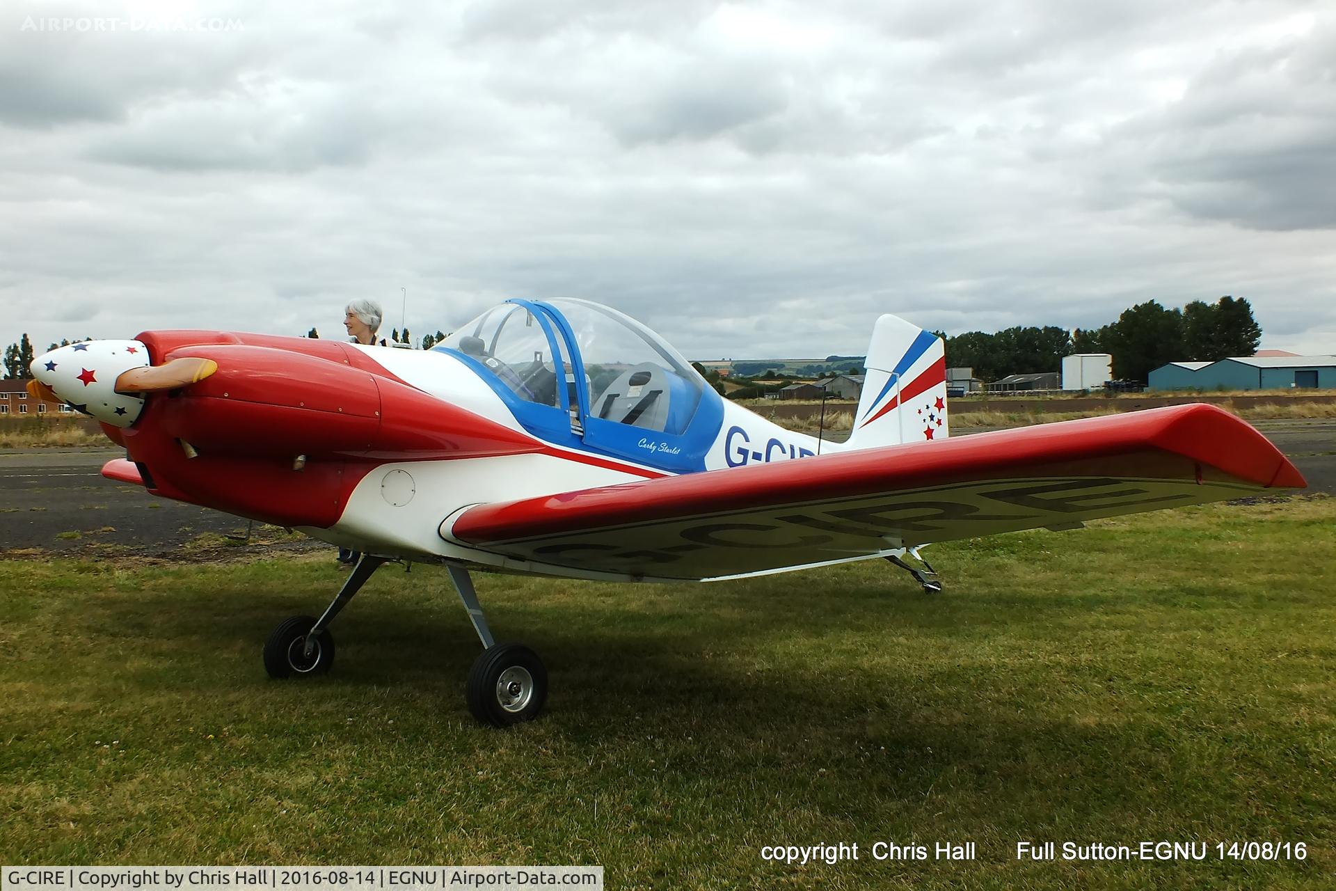 G-CIRE, 2015 Corby CJ-1 Starlet C/N LAA 134-14806, at the LAA Vale of York Strut fly-in, Full Sutton