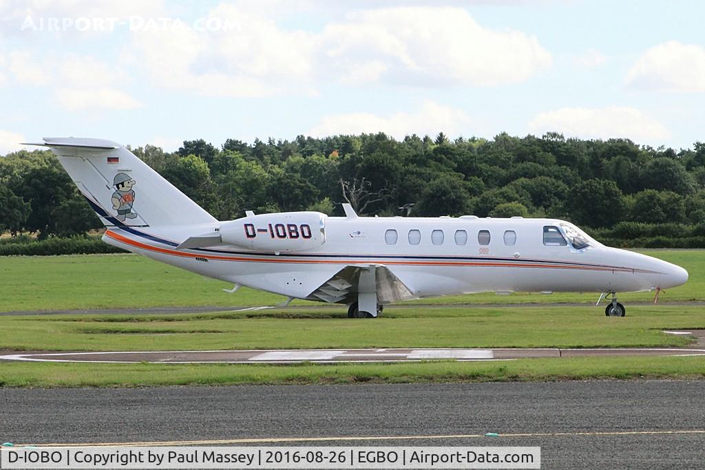 D-IOBO, 2011 Cessna 525A CitationJet CJ2+ C/N 525A-0486, Regular visitor to Halfpenny Green.EX:-N9LR.
