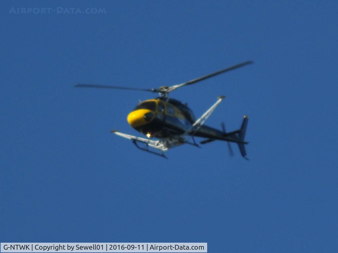 G-NTWK, 1986 Aerospatiale AS-355F-1 Twin Squirrel C/N 5347, Overhead Walton-on-Thames