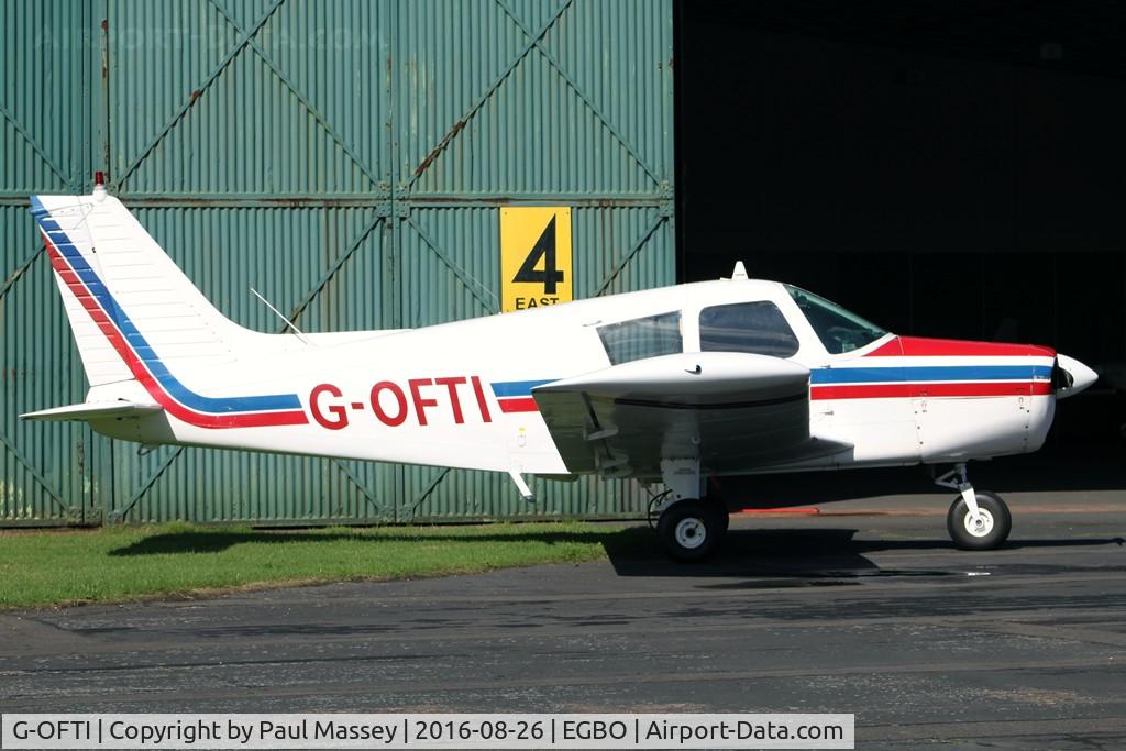 G-OFTI, 1972 Piper PA-28-140 Cherokee C/N 28-7325201, Resident aircraft.EX:-G-BRKU,N15926.