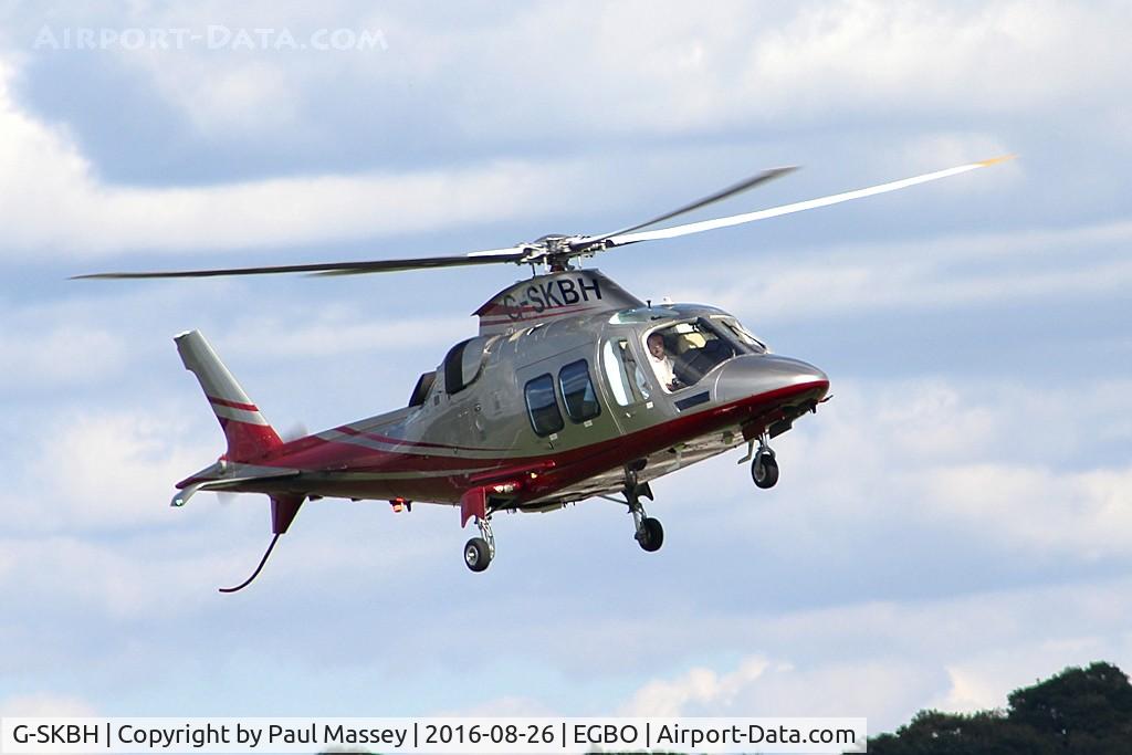 G-SKBH, 2010 Agusta AW-109SP Grand New C/N 22216, Sky Border Logistics Ltd. Calling in to refuel.EX:-N109LW.