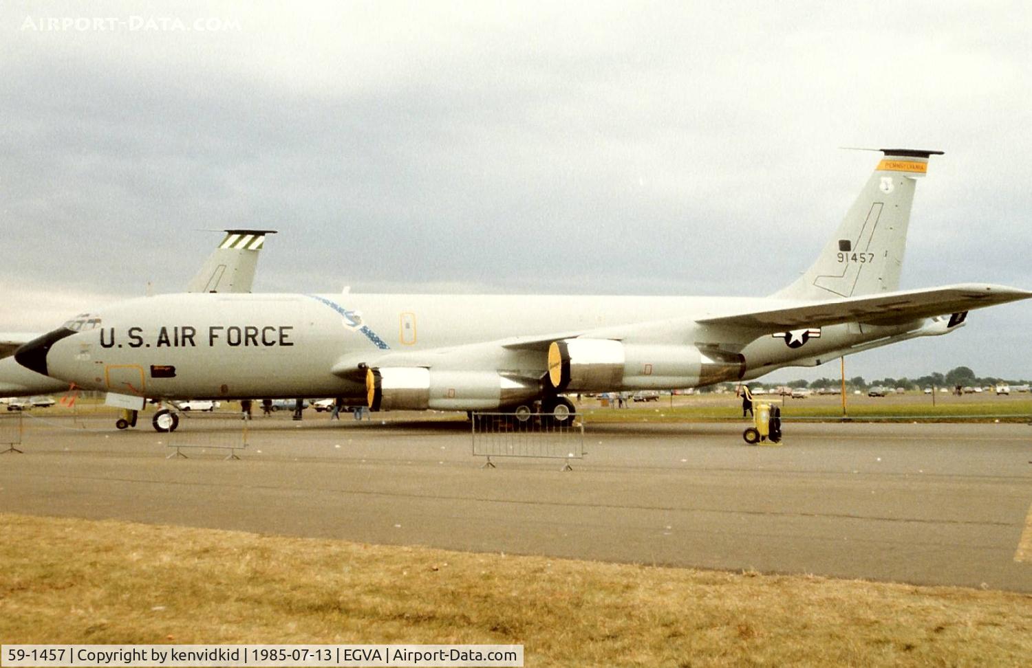 59-1457, 1959 Boeing KC-135E Stratotanker C/N 17945, US Air Force on static display at IAT.