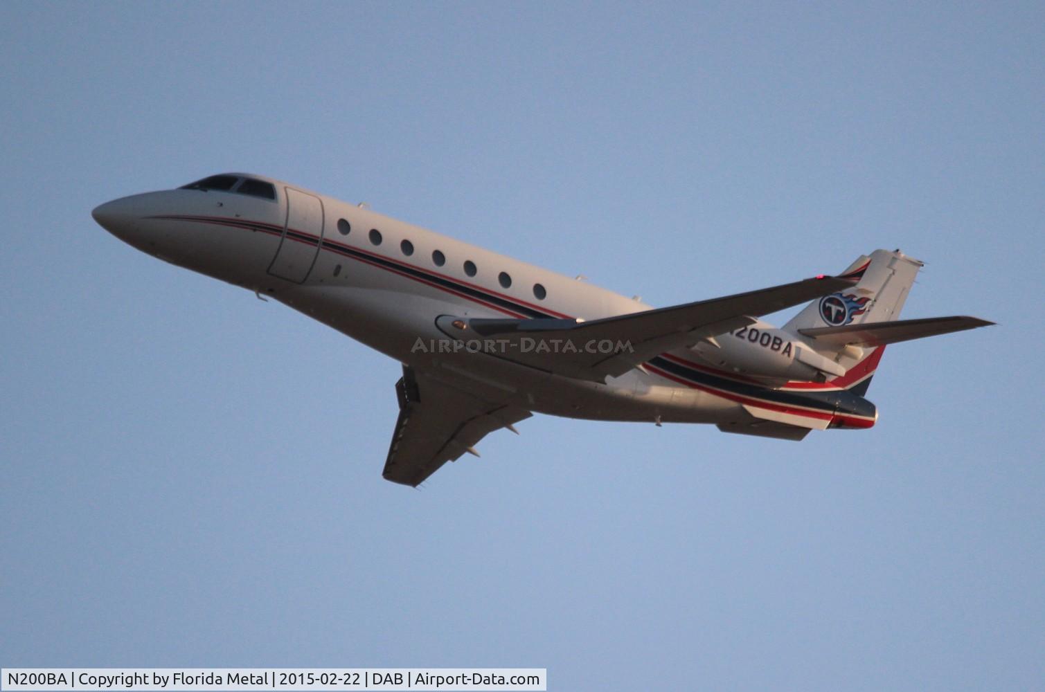 N200BA, 2002 Israel Aircraft Industries Gulfstream 200 C/N 076, Tennessee Titans G200