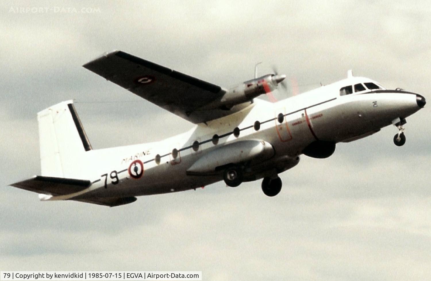 79, 1971 Nord N-262A-29 C/N 79, French Navy departing IAT.