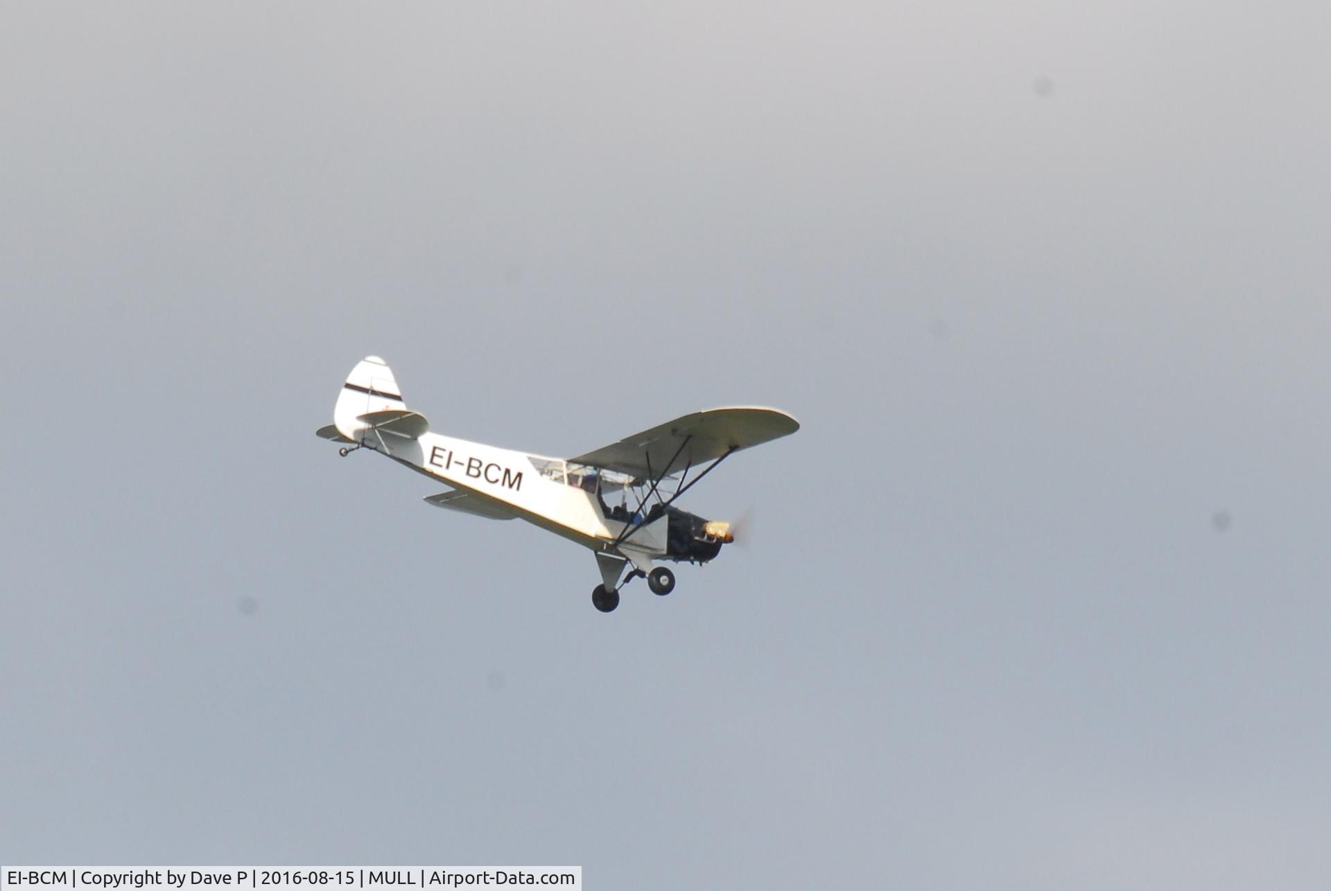 EI-BCM, Piper J3C-65 Cub Cub C/N 11983, Approaching the small Glenforsa grass strip near Salen on the Isle of Mull, Scotland. 

http://www.glenforsaairfield.com/