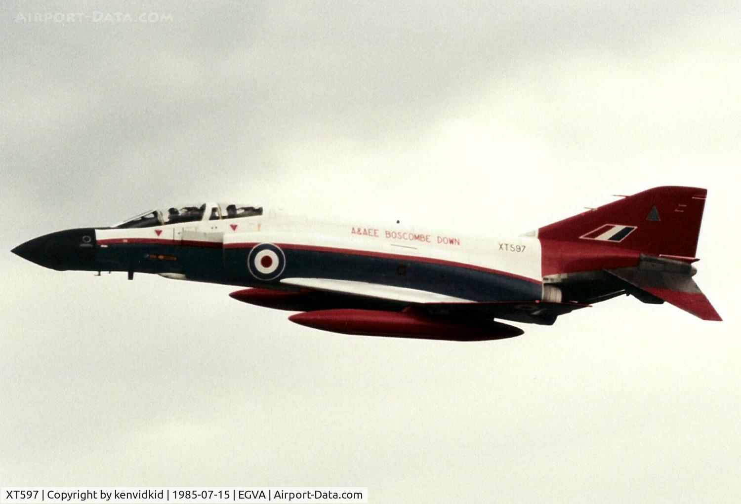 XT597, 1966 McDonnell Douglas Phantom FG1 C/N 1611, A&AEE departing IAT.