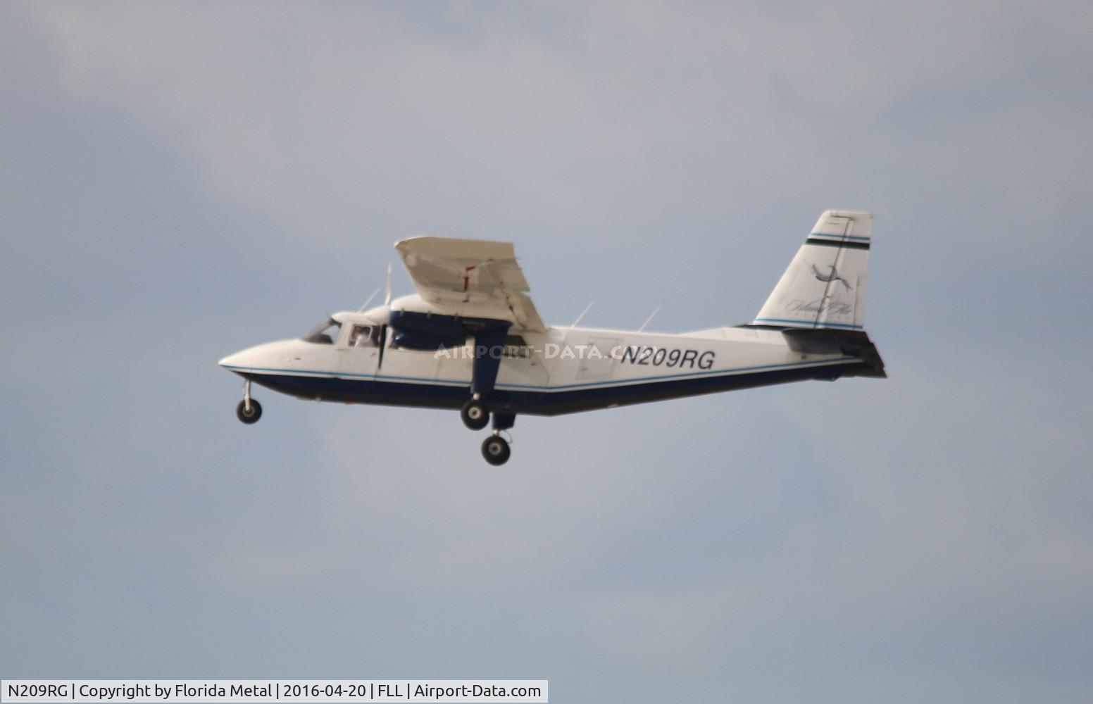 N209RG, 1971 Britten-Norman BN-2A-6 Islander C/N 209, BN-2A