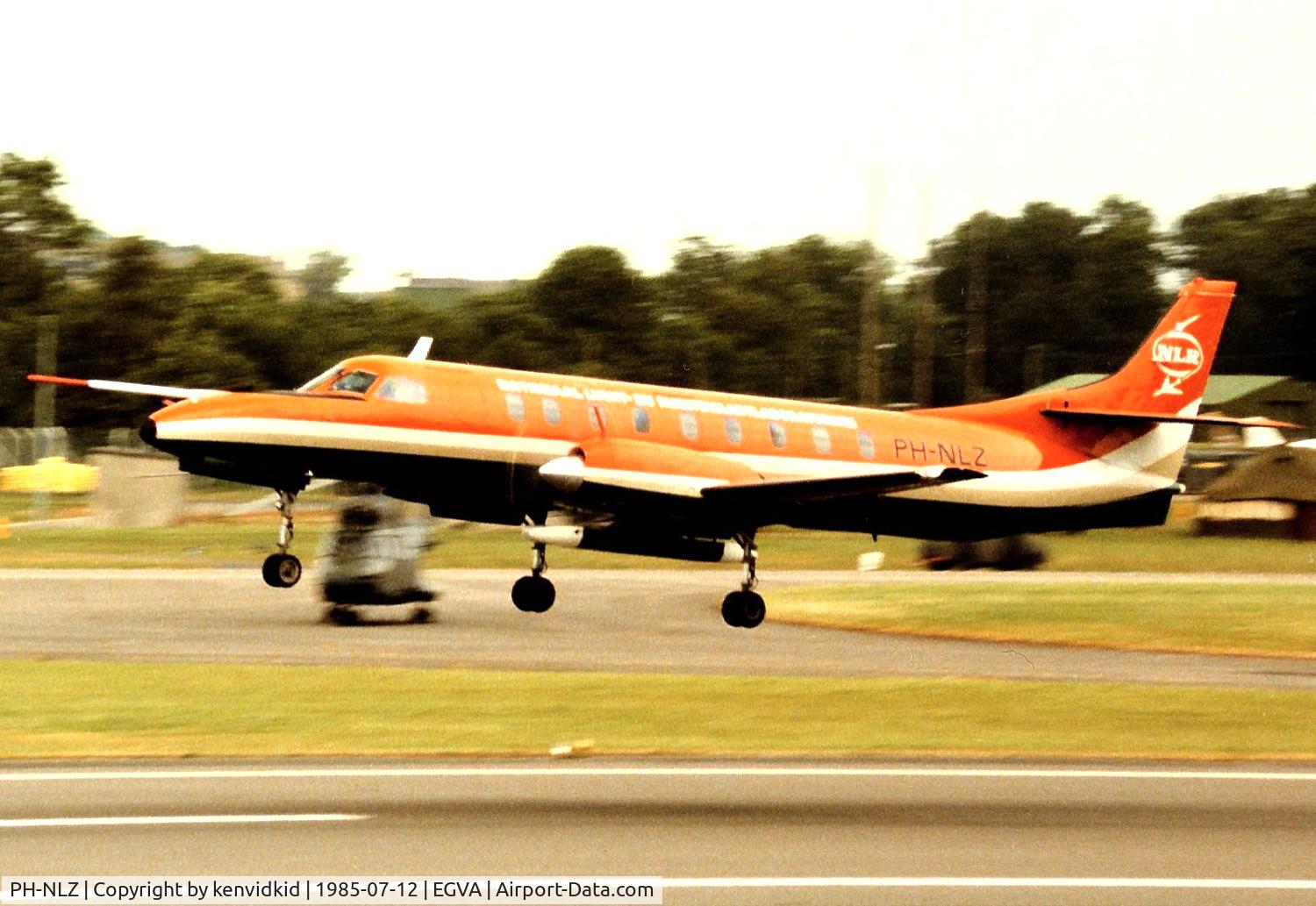 PH-NLZ, Swearingen SA-226TC Merlin II C/N TC-277, NLR - Nationaal Lucht- en Ruimtevaartlaboratorium arriving at IAT.