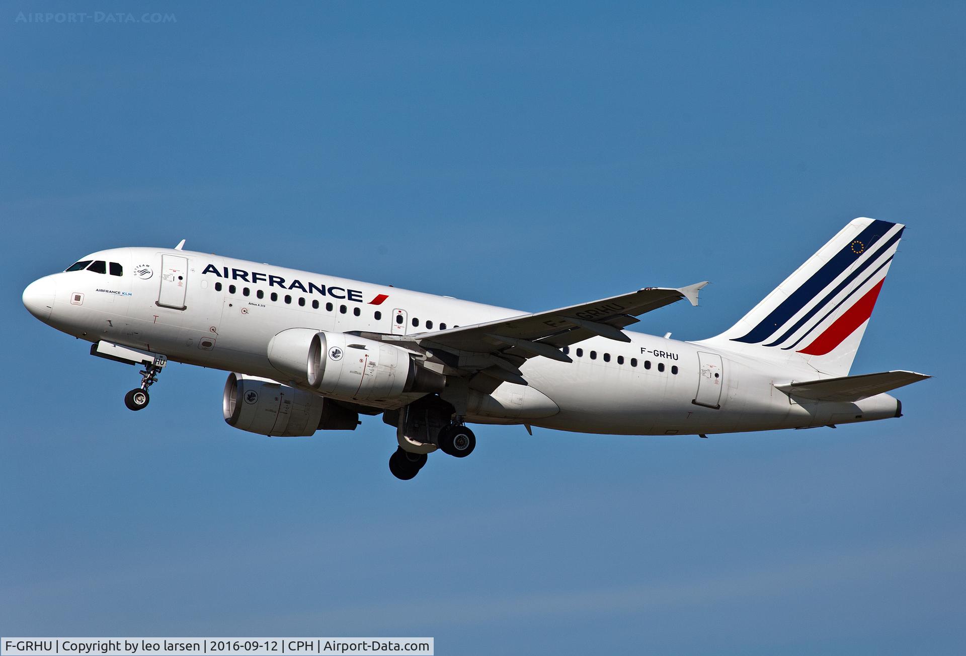 F-GRHU, 2001 Airbus A319-111 C/N 1471, Copenhagen 12.9.16