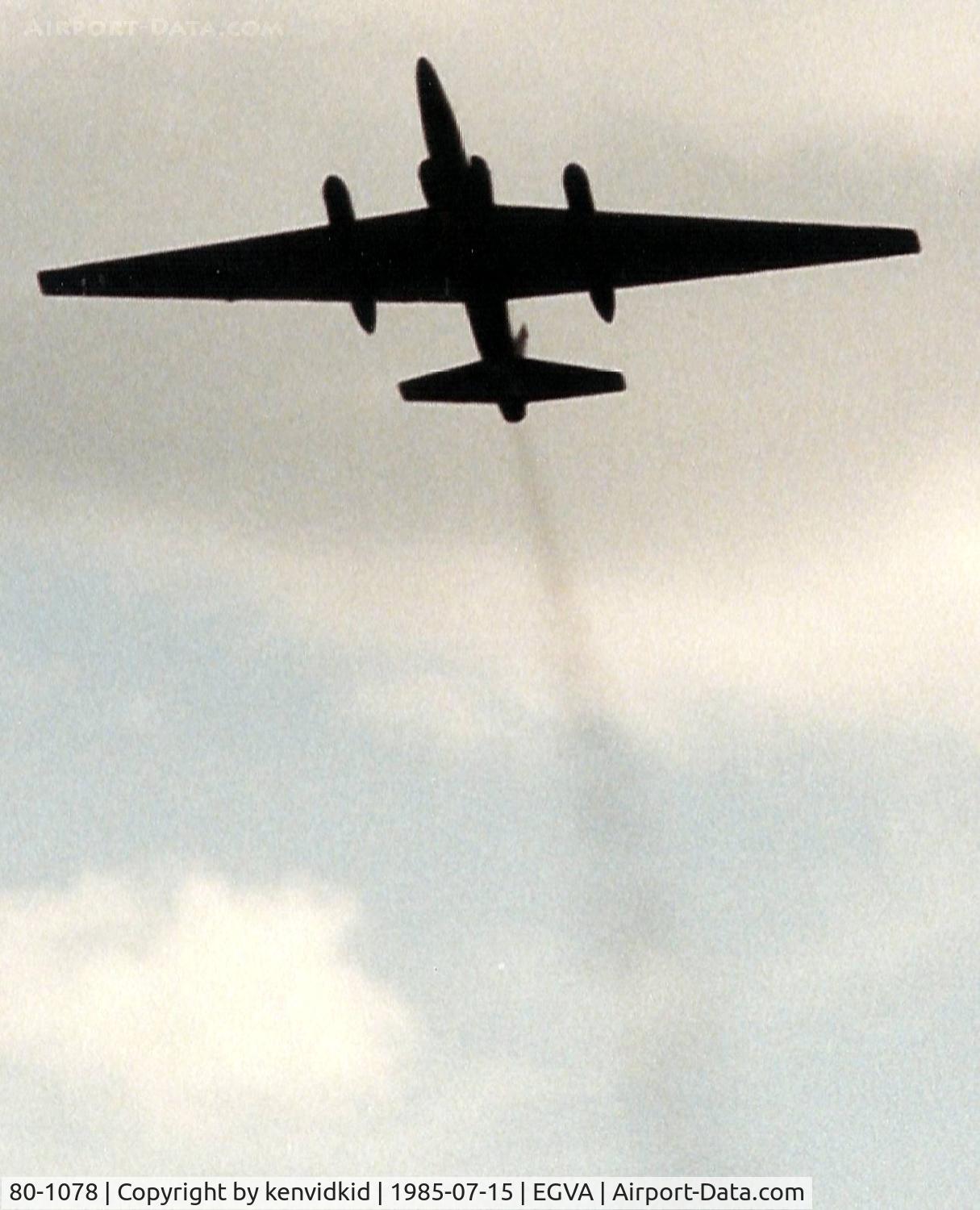 80-1078, 1980 Lockheed TU-2S C/N 078, US Air Force departing IAT.