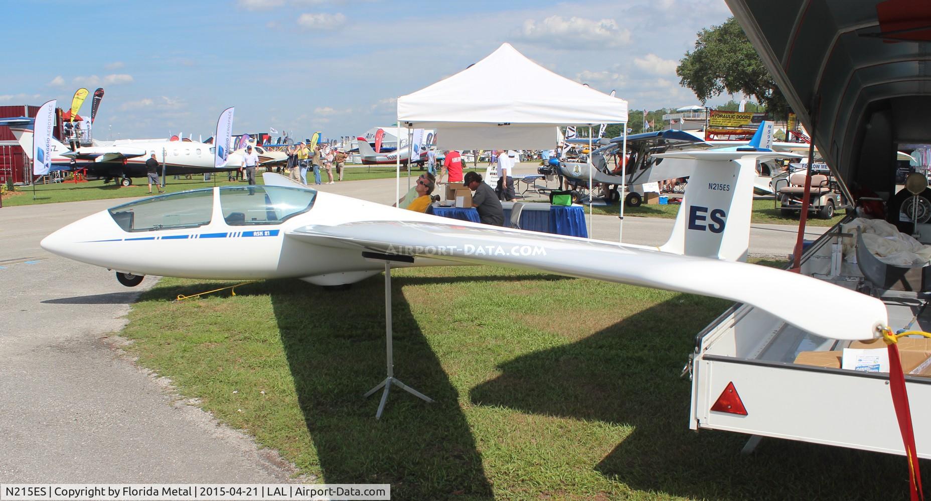 N215ES, Schleicher ASK-21 C/N 21829, glider