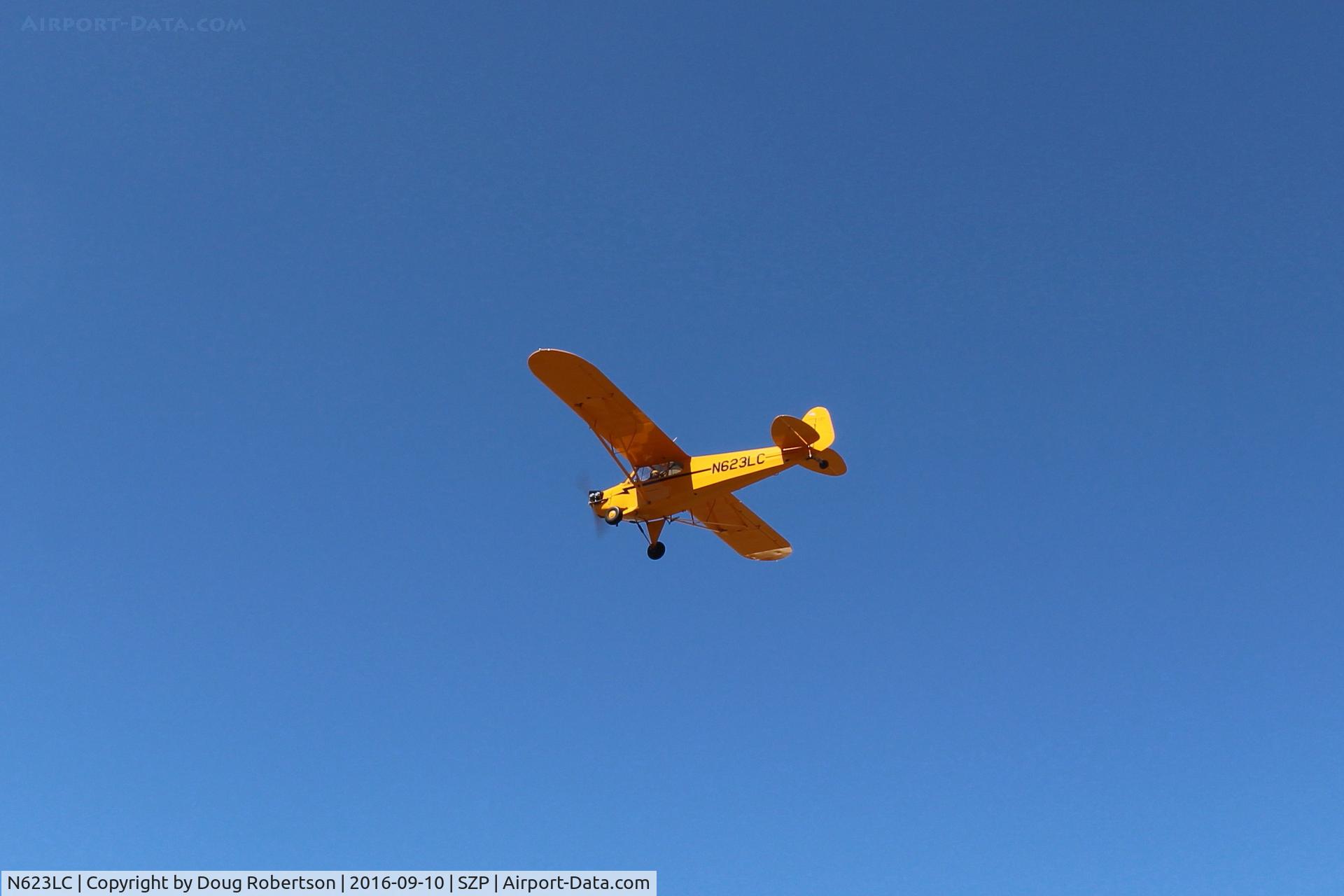 N623LC, 2006 American Legend AL3C-100 C/N AL-1024, 2006 American Legend Aircraft AL3C-100 CUB S-LSA, Continental O-200 100 Hp, open cowl version, takeoff climb Rwy 22