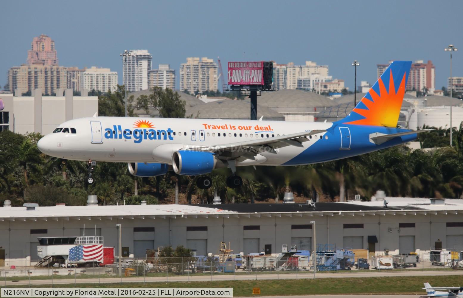 N216NV, 2000 Airbus A320-214 C/N 1318, Allegiant